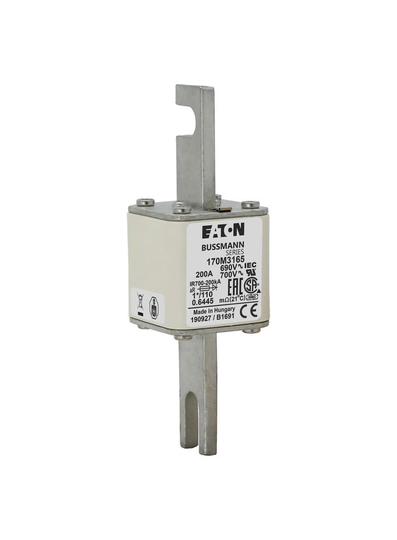 200A 690V 1*/110 aR INDICATOR FUSE Wkładka szybka 200A AC 690V rozmiar 1 45x45x134 mm 170M3165 EATON