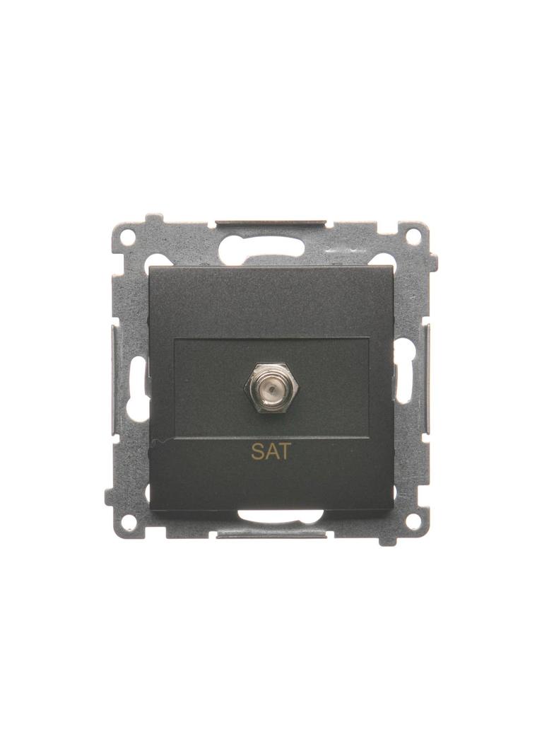 Simon 54 Gniazdo antenowe SAT pojedyncze Do instalacji indywidualnych antracyt