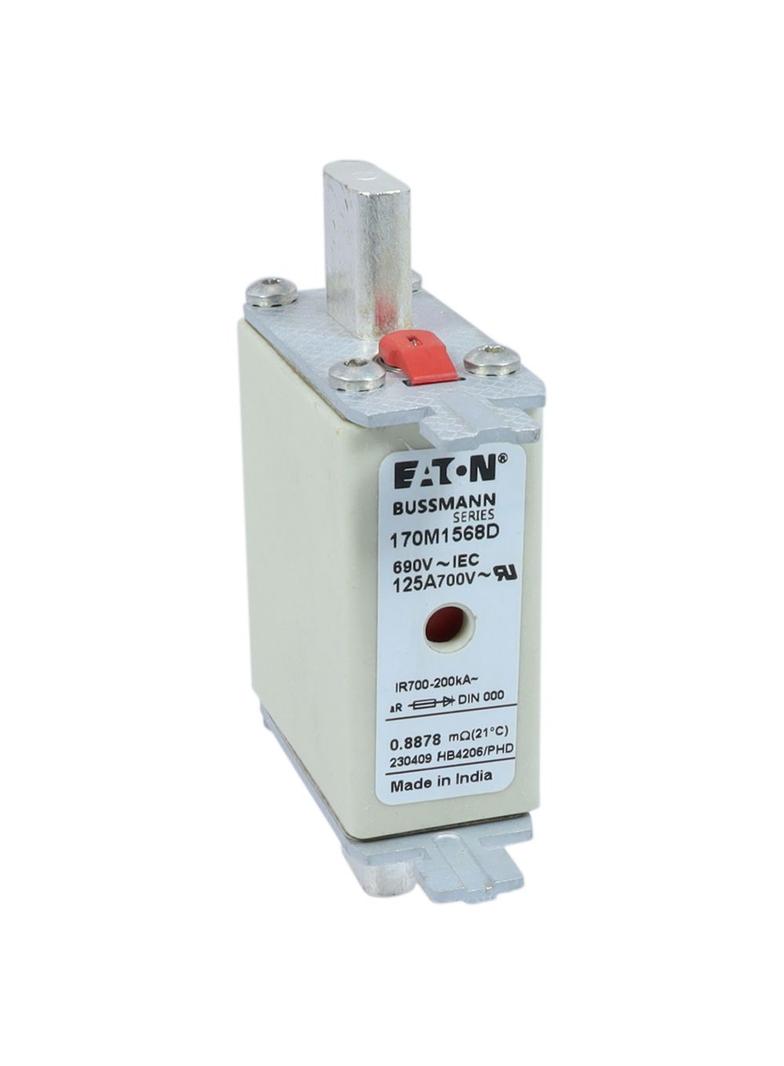 FUSE 125A 690V aR DIN 000 HSDNH Wkładka szybka 125A 690V aR DIN 000 podwójny wskaźnik 170M1568D EATO