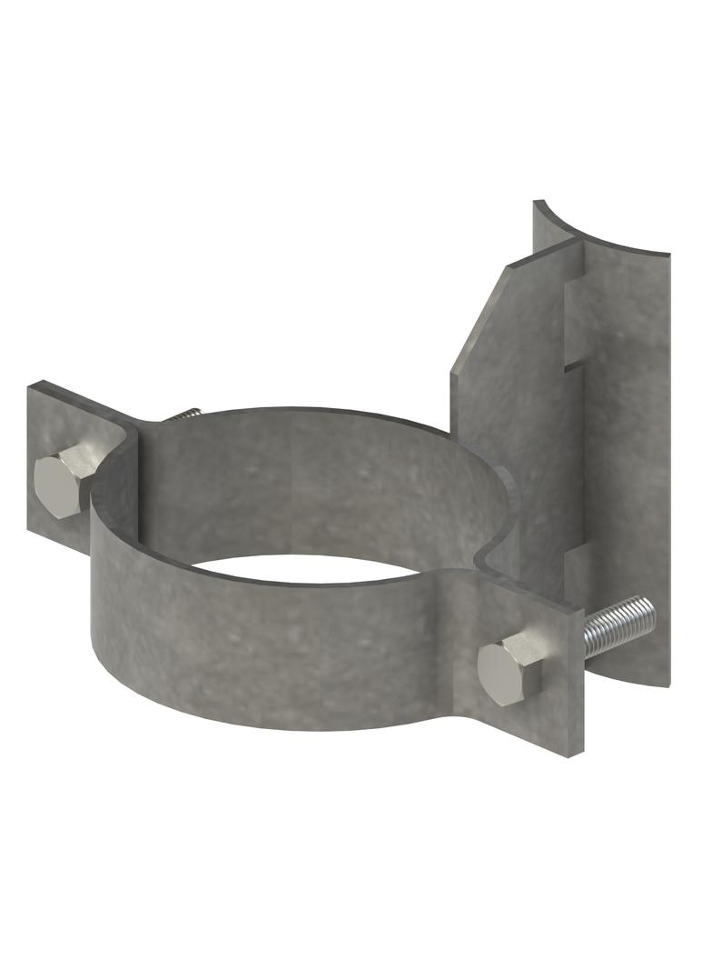 Uchwyt na rurę Fi 110 słup wirowy (metalowy)