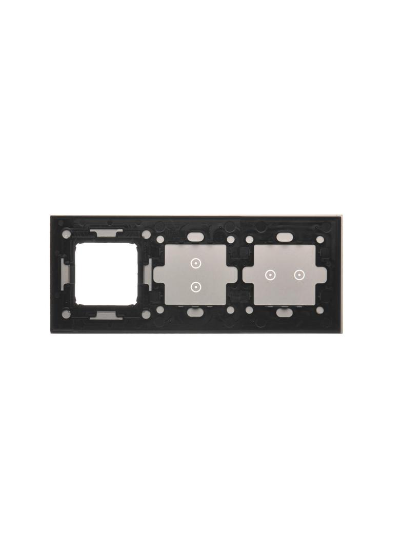 Simon 54 Touch Panel dotykowy S54 Touch 3 moduły 2 pola dotykowe poziome + 2 pola dotykowe pionowe + 1 otwór na osprzęt S54 srebrna mgła DSTR3230/71 KONTAKT
