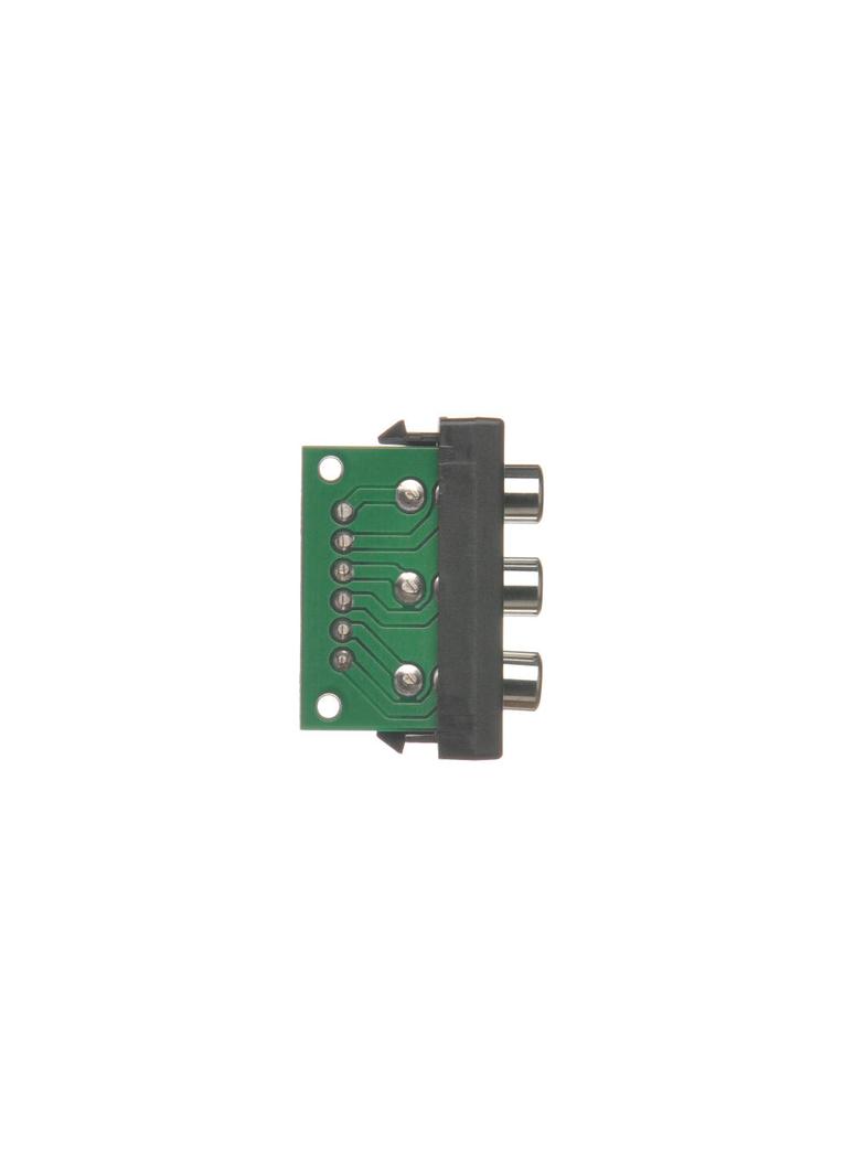 Simon Connect Płytka K45/2 złącz 3x RCA (CINCH) 225x45mm + wkłady zaciski śrubowe szary grafit K105B/14 KONTAKT