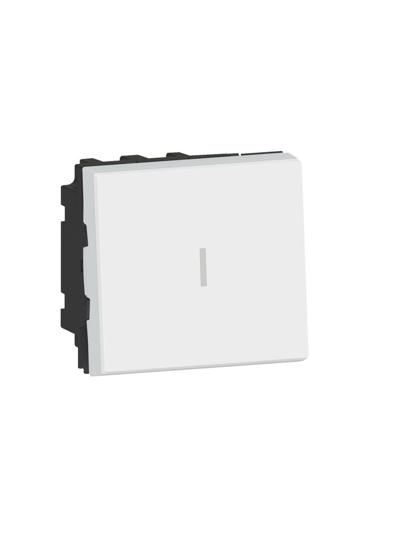 Mosaic - Łącznik Schodowy Dwubiegunowy 20 Ax 250 V - 2 Modułowy - Biały 077063L LEGRAND