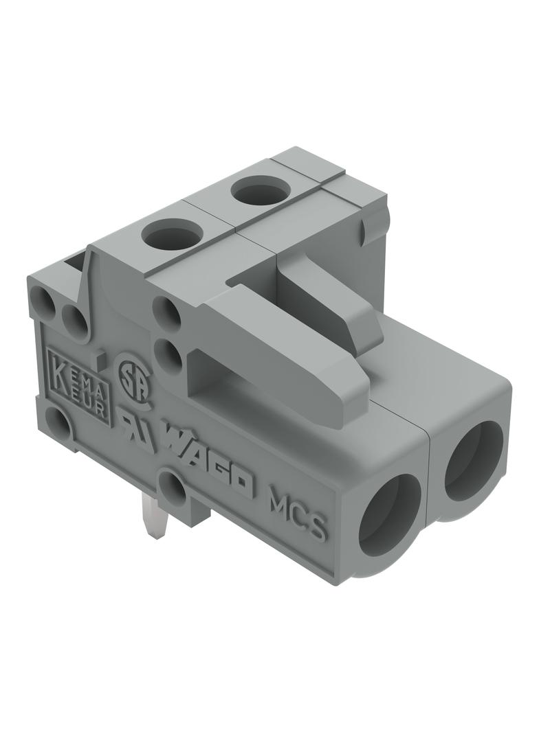 MCS-MIDI Classic gniazdo kątowe 2-bieg. szare raster 5 mm /200szt./ WAGO