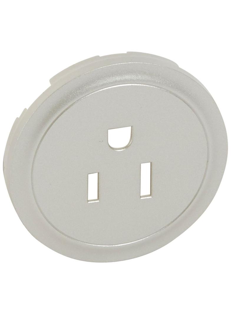 CELIANE - PLAKIETKA GNIAZDO 2P+Z EURO/USA TYTANOWA, Legrand