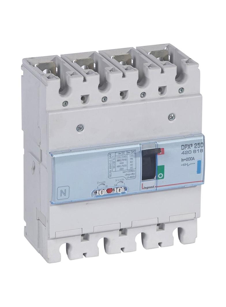 Wyłącznik DPX3 250 4P 200A 70Ka 420618 LEGRAND