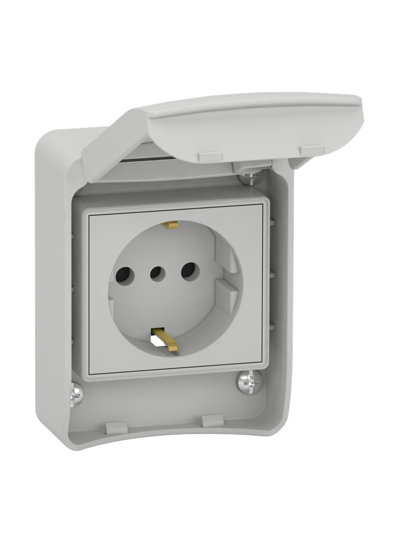 Gniazdo Pratika standard niemiecki IP65 10-16A 81141 Schneider