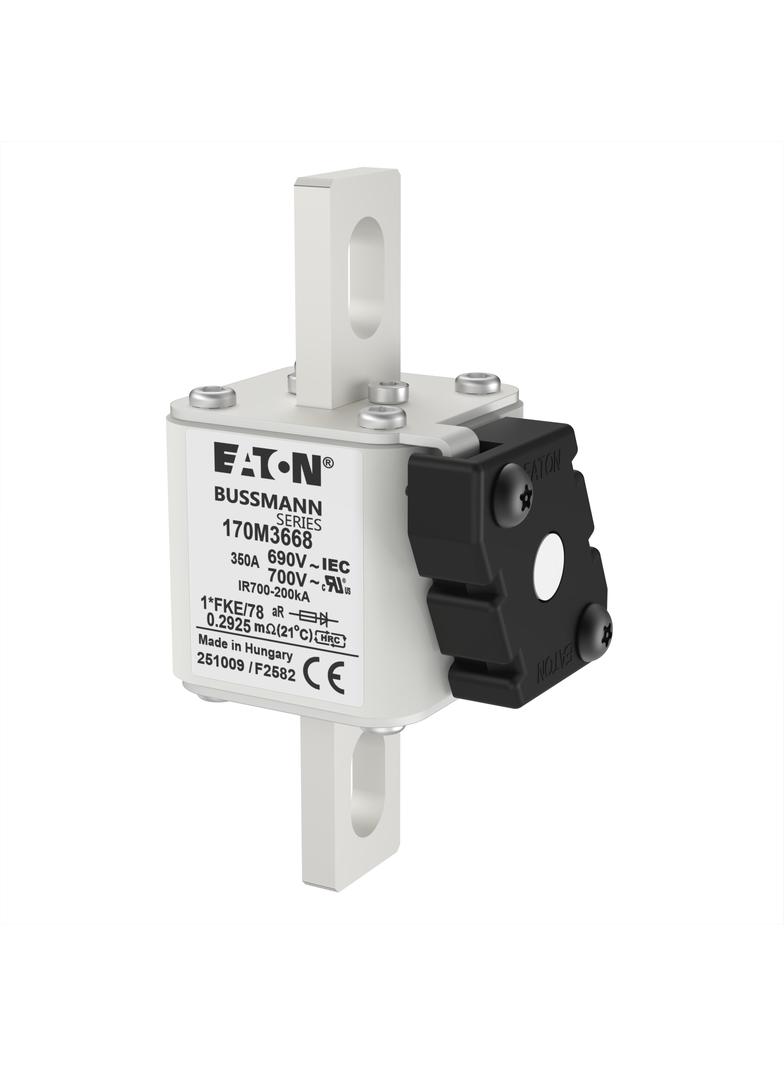 FUSE 350A 690V 1*FKE/78 AR UC Wkładka szybka 350A AC 690V rozmiar 1 45x59x110 mm aR, 170M3668 EATON