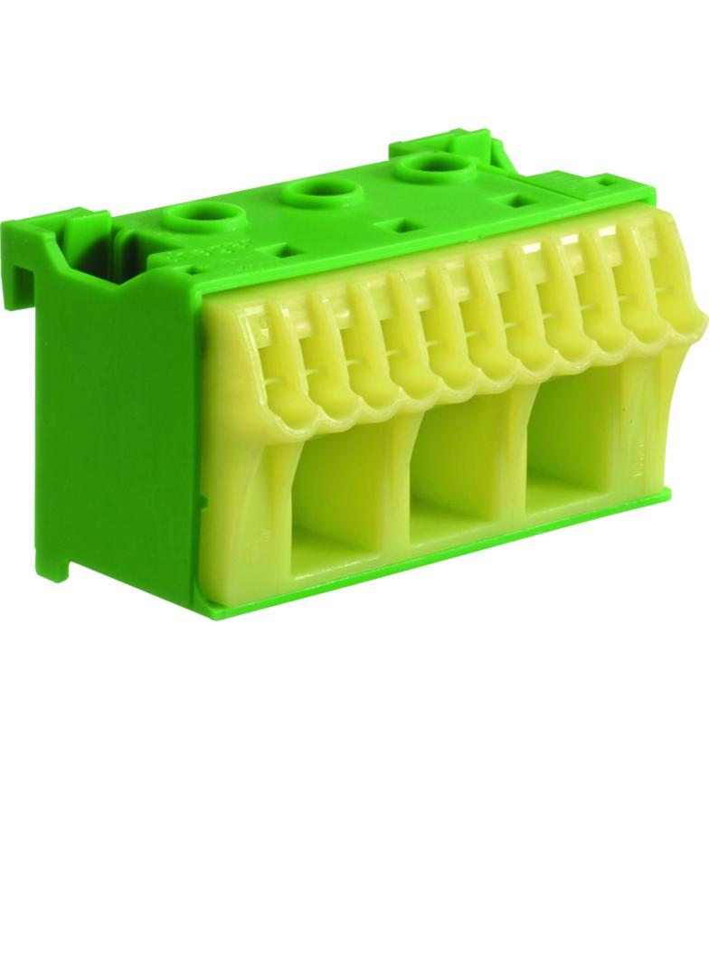 QuickConnect Blok samozacisków ochronny zielony 3x16 +11x4mm2 szer. 60mm KN14E HAGER