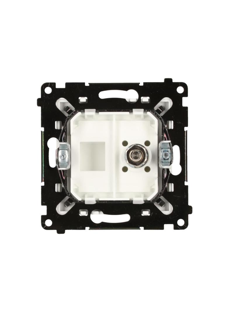 Simon 55 Gniazdo ekwipotencjalne pojedyncze Biały mat