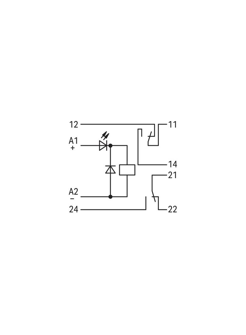 Moduł przekaźnikowy 20mm 24V DC 2p 286‑312 WAGO