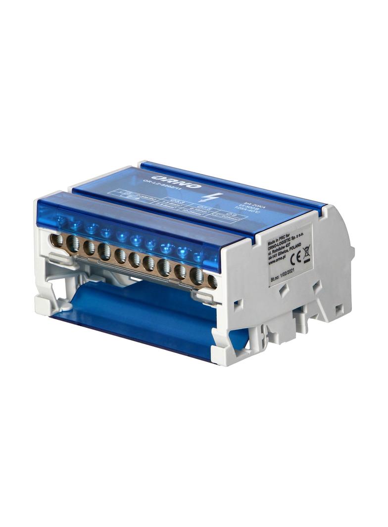 Blok rozdzielczy 4-rzędowy 11 przewodów OR-LZ-8202/11 ORNO