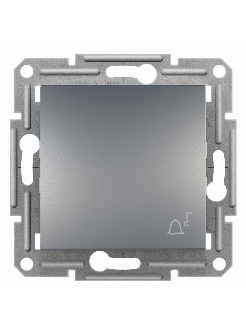 Asfora, przycisk dzwonek, bez ramki, stal