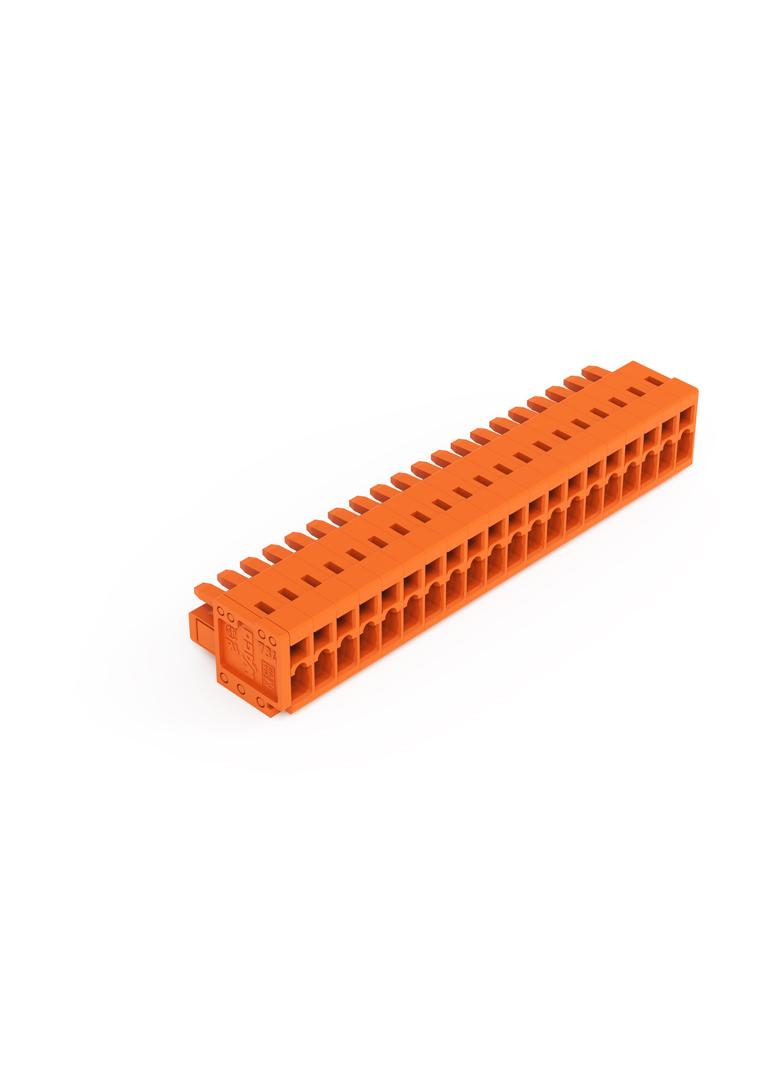 MCS-MINI Classic gniazdo 20-bieg. pomarańczowe raster 3,81 mm /25szt./ WAGO