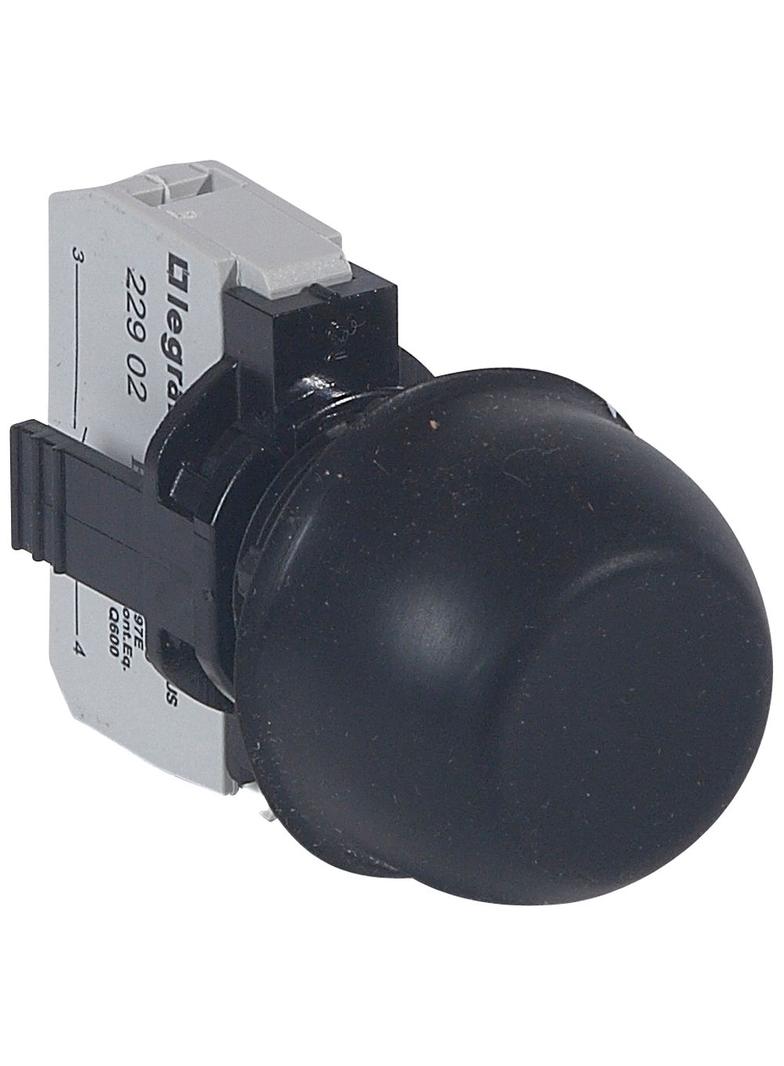 OSMOZ KOMPLET BEZ PODŚWIETLENIA - GŁÓWKA PŁASKA CZARNA Z KAPTURKIEM SILIKONOWYM + UCHWYT + 1Z, Legra