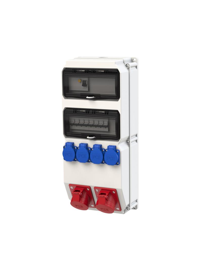 ROZDZIELNICA STACJONARNA Z TWORZYWA TYPU „ SZUBIN” 2 X 10M WEJŚCIE: M32 WYJŚCIE: 2x16/5x2C16 4GSx2C1