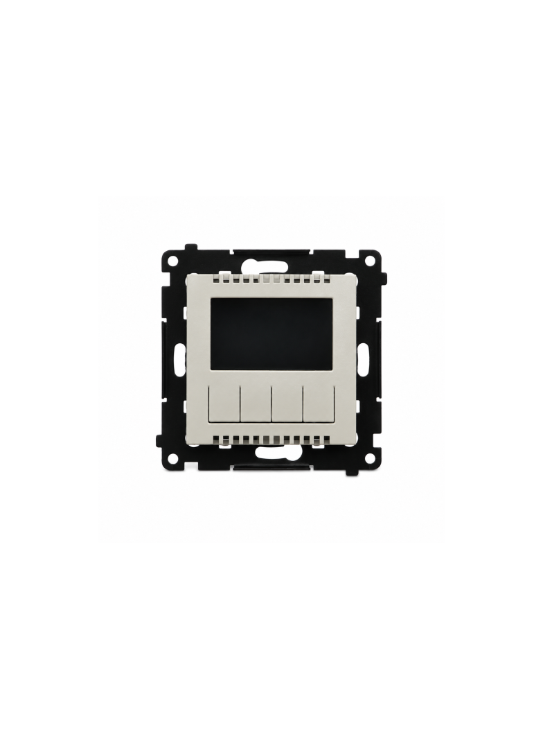 Simon 55 Termostat programowalny z wyświetlaczem kaszmirowy TETD1A.01/142