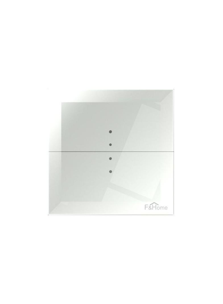 Szklany przycisk dotykowy do automatyki domowej dowolnego producenta 24V biały GS2-DC-W F&F