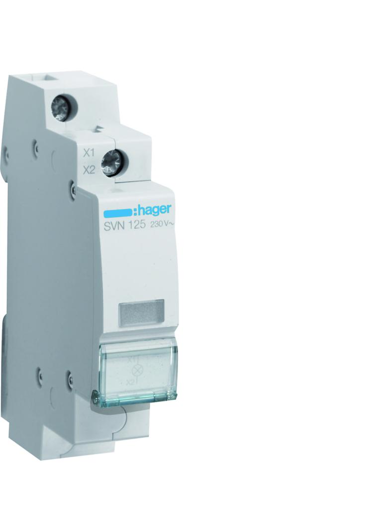 Lampka sygnalizacyjna LED przezroczysta 230VAC SVN125 HAGER