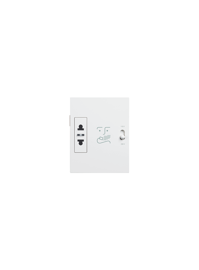 Living Now - Gniazdo Golarkowe - 3 Moduły - Biel Bticino KW4177 LEGRAND
