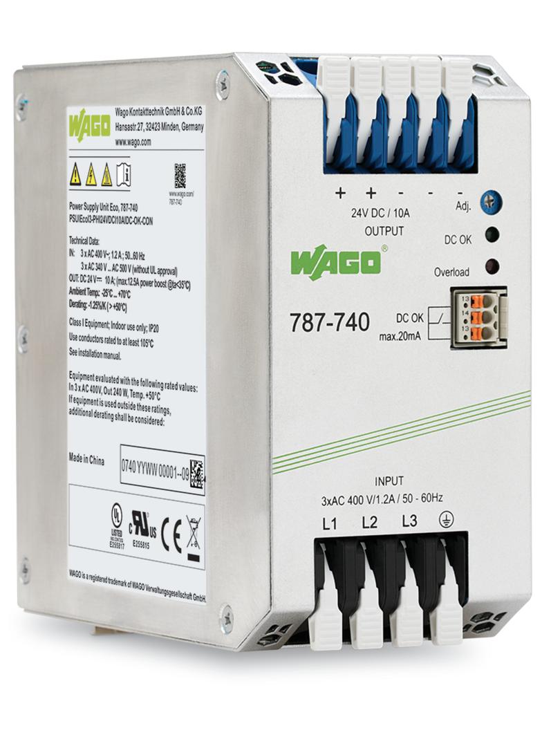 zasilacz ECO 3-fazowy 24 V 12,5 A WAGO