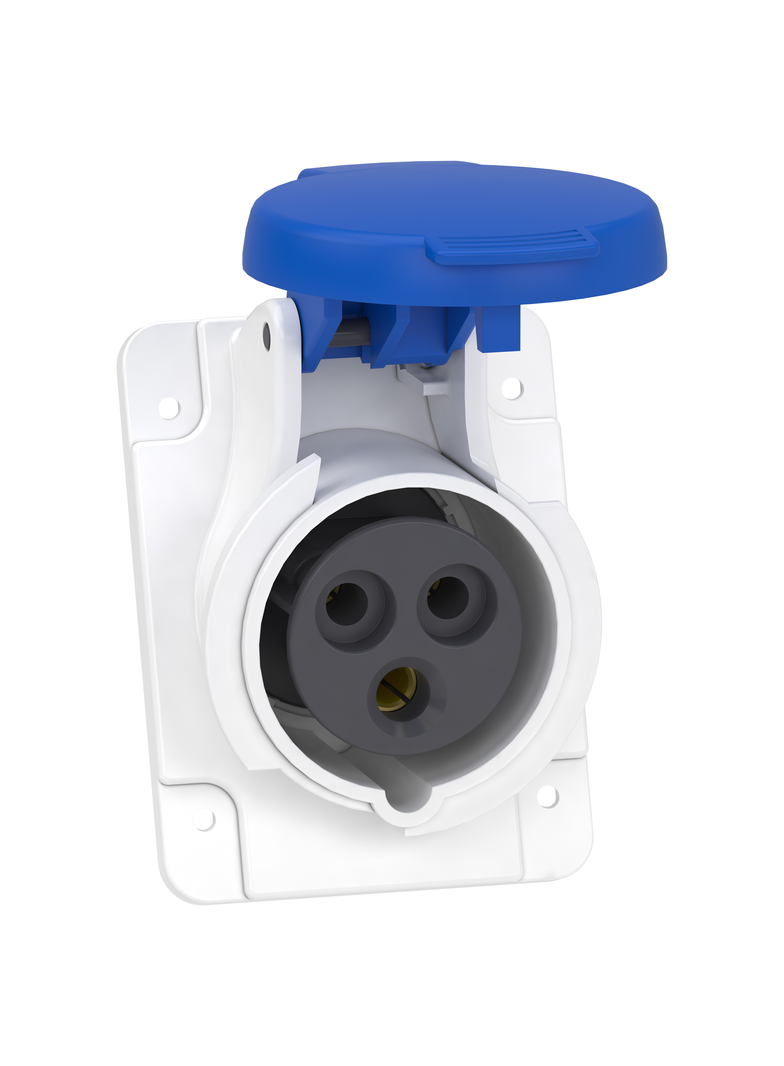 Gniazdo Pratika 16A 2P-E 200-250V IP44 50-60Hz PKF16F423