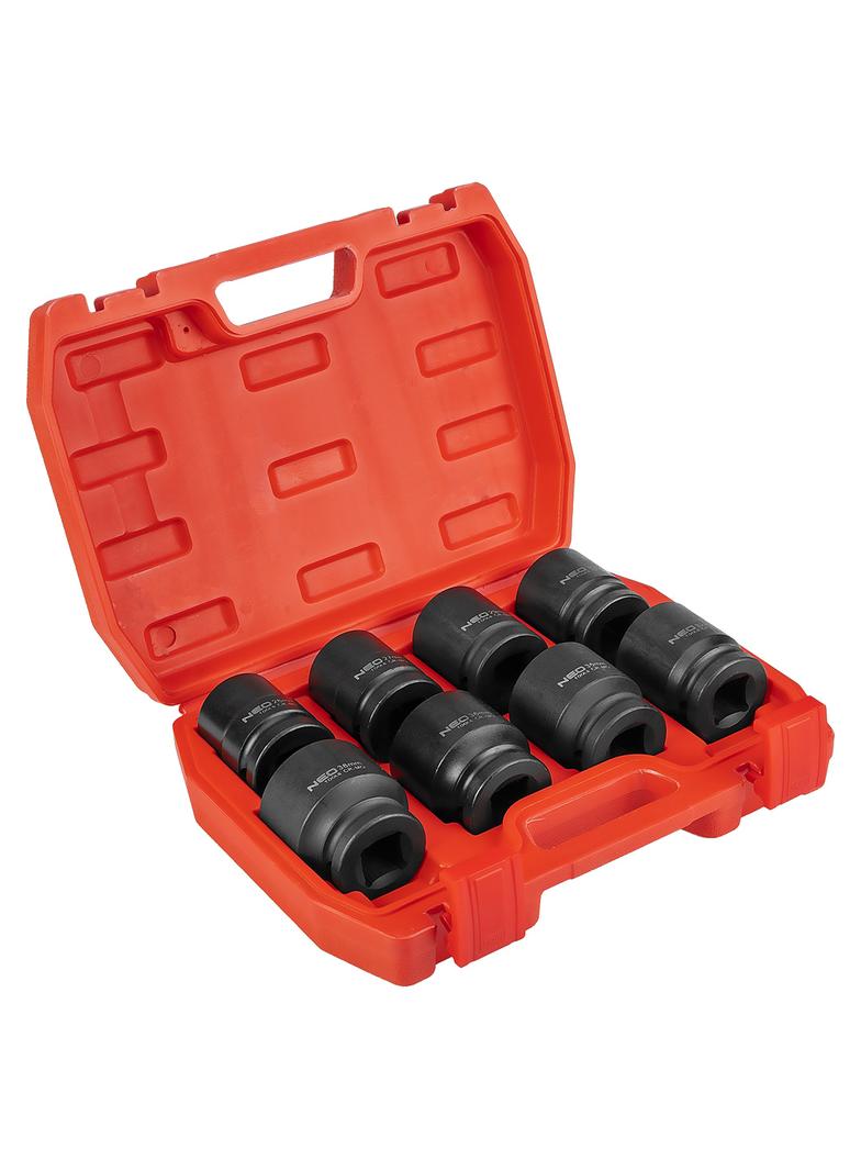 Nasadki udarowe 3/4", 26-38 mm, zestaw 8 szt.