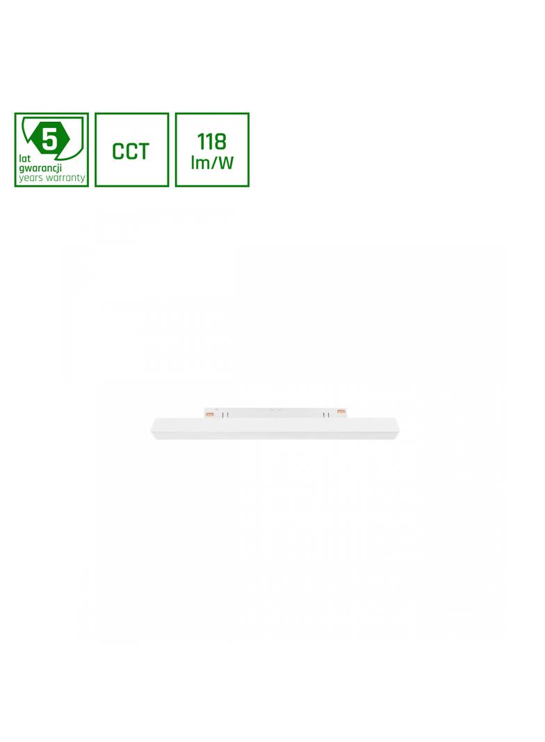 SYSTEM SHIFT CCT- LINE S OPRAWA LINIOWA 304X23X42MM 8W 100ST BIAŁY CCT SWITCH 5 LAT GW.