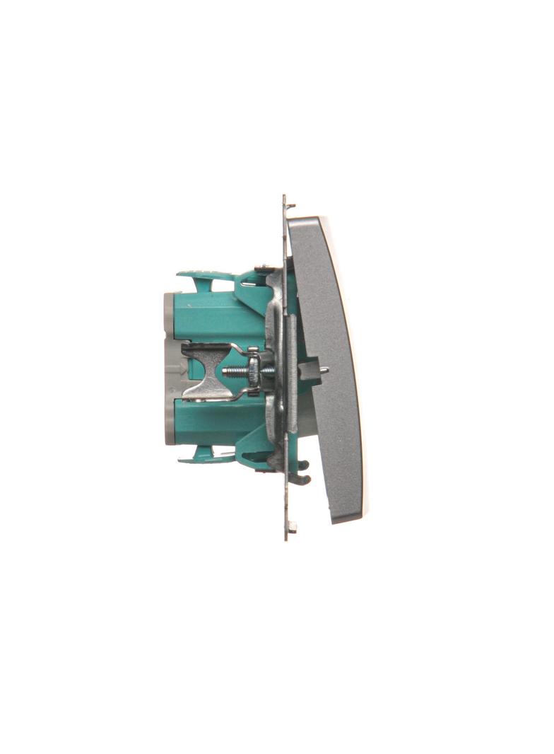 Simon Basic Łącznik roletowy trójpozycyjny 1-0-2 srebrny mat BMZW1K.01/43 KONTAKT