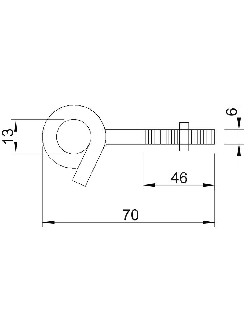 HAKI STROPOWE Z GW.M6X70