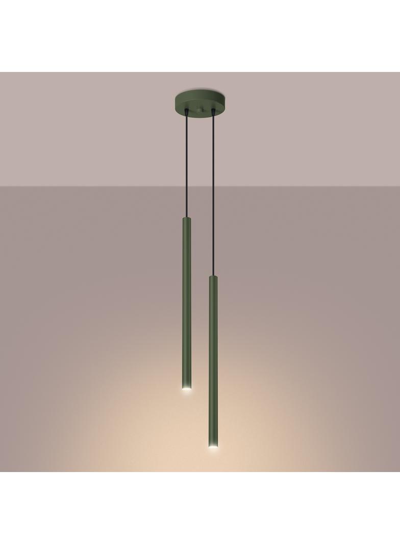 Sollux Lampa wisząca PASTELO 2 zielona oliwka SL.1519