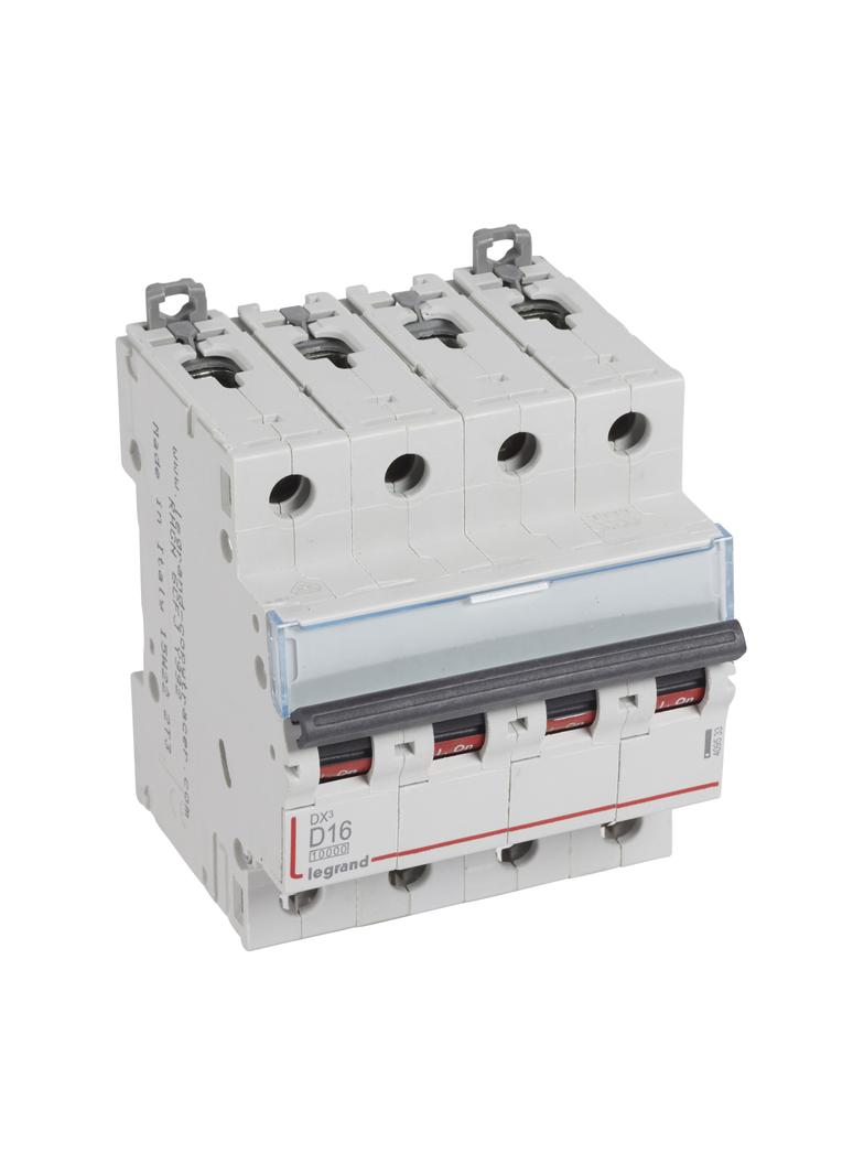 WYŁĄCZNIK NADPRĄDOWY S 314 4P D 16A 10000A SERII DX3, Legrand