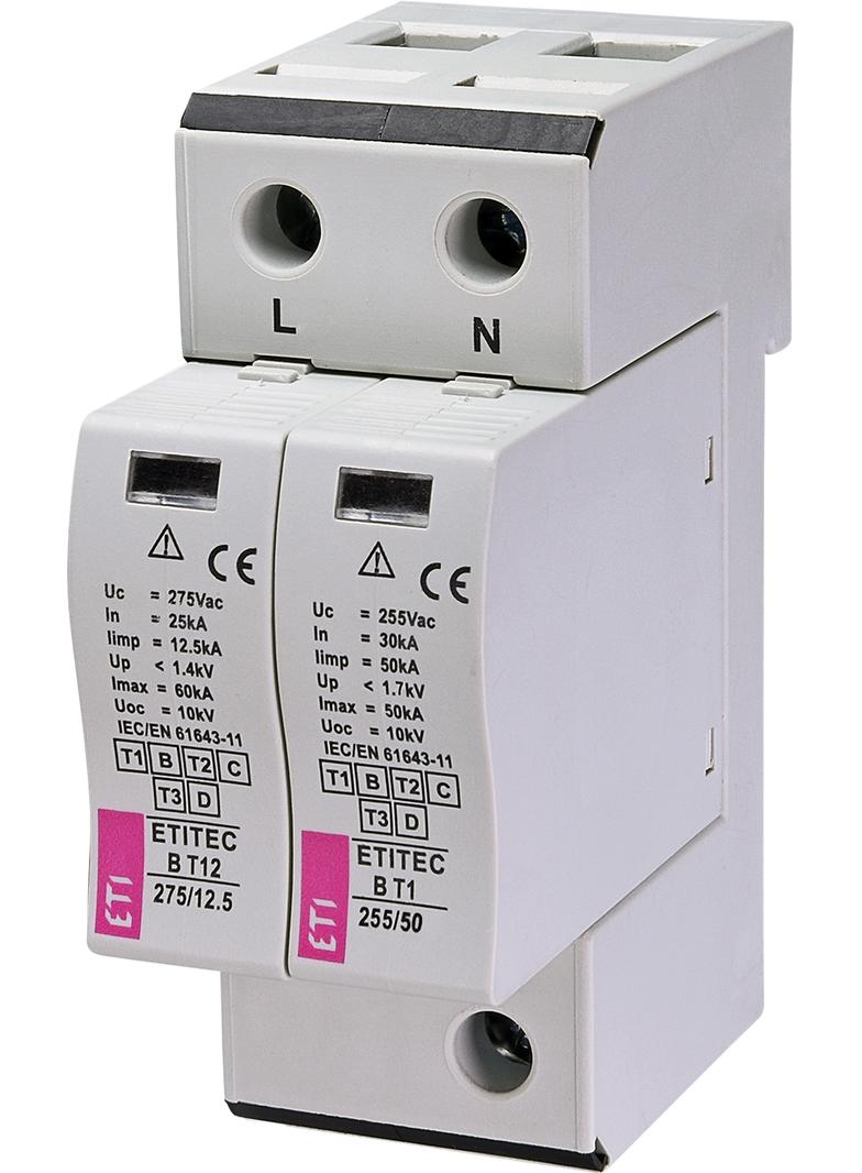 ETITEC B T12 275/12,5 1+1 - Ogranicznik przepięć T1, T2 (B,C)