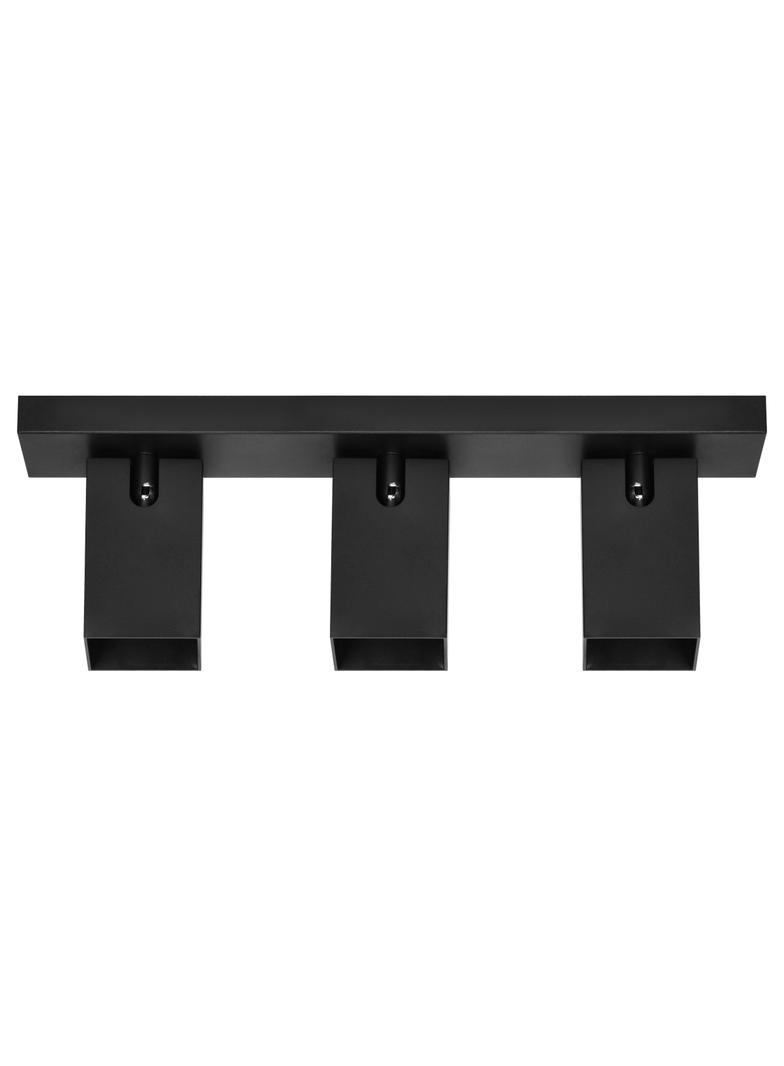 KUBAR SP 3, oprawa ścienno-sufitowa, GU10 max. 3x35W, IP20, czarna