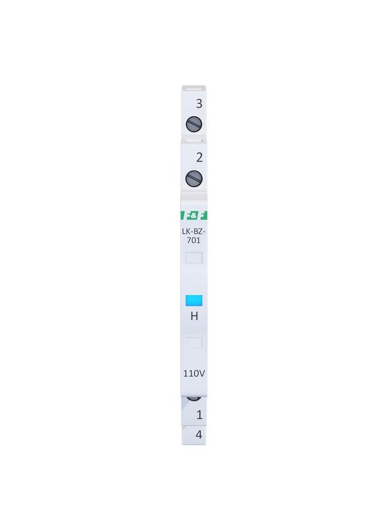 Lampka kontrolna zasilania 110V z zabezpieczeniem 1/3S 1xLED NIEBIESKA LK-BZ-701B-110 F&F