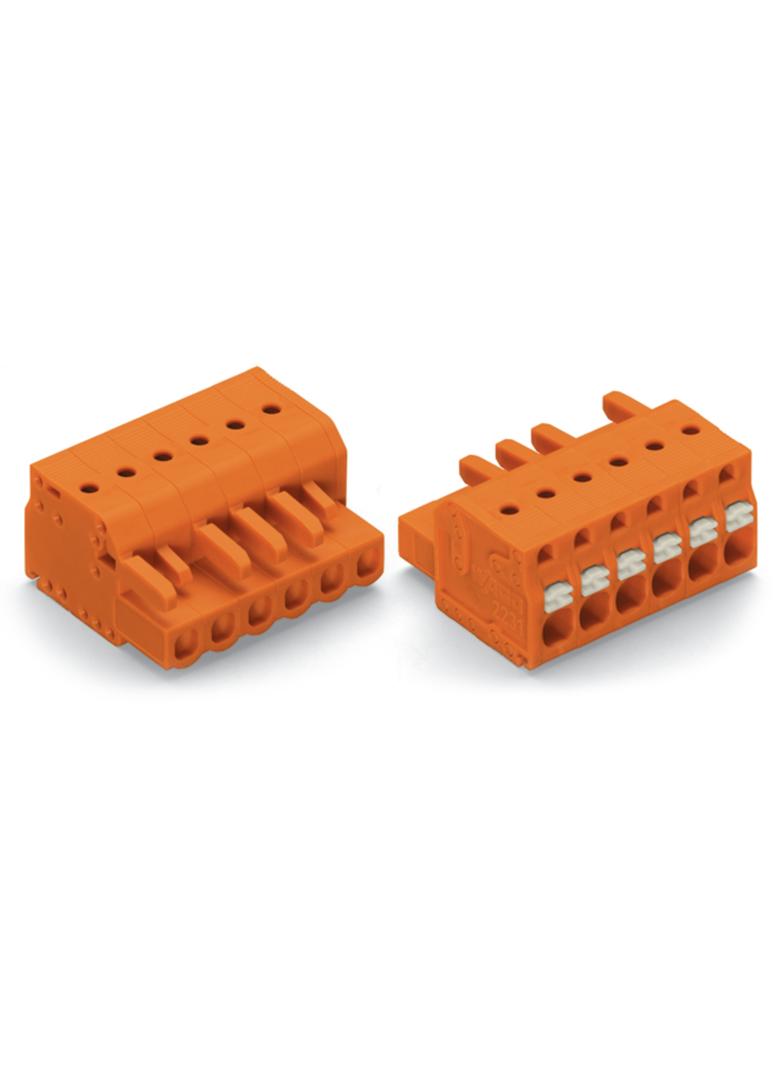 Gniazdo MCS‑MIDI Classic 24‑biegunowe pomarańczowe raster 5,08mm 2231‑324/026‑000 /10szt./ WAGO