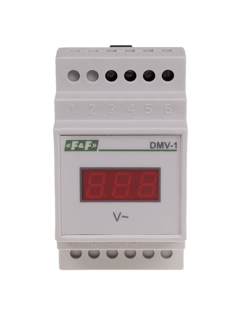 Cyfrowy wskaźnik napięcia jednofazowy DMV-1 true RMS DMV-1RMS F&F