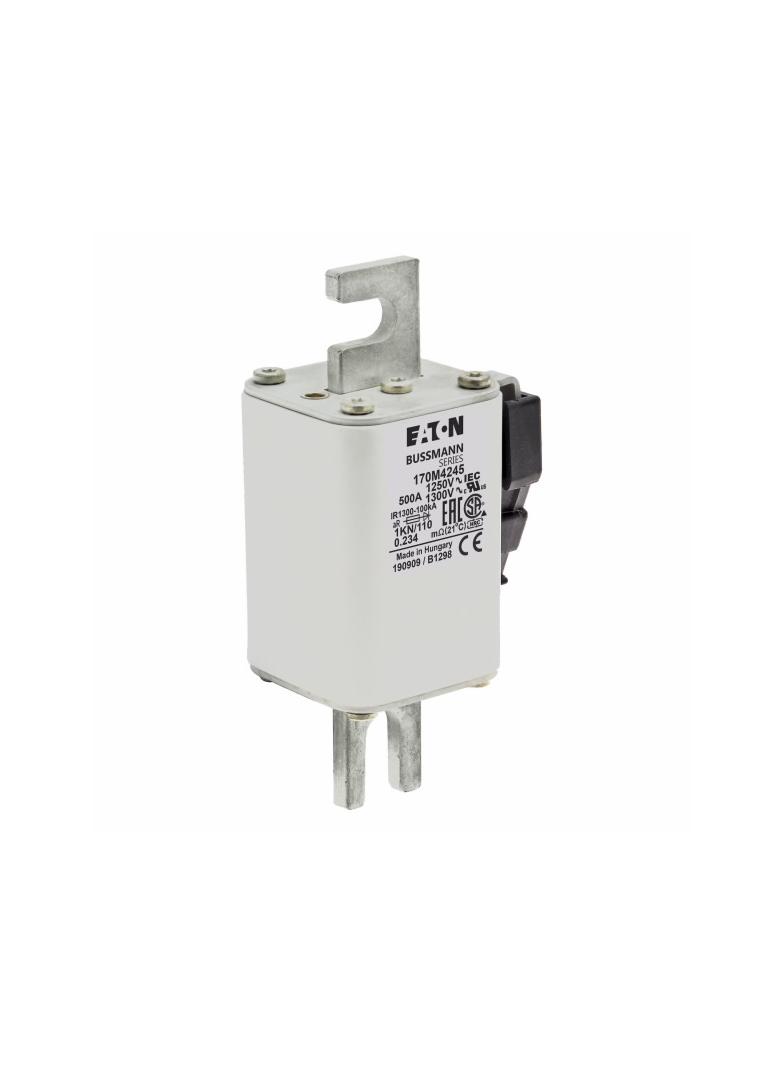 FUSE 500A 1250V 1KN/110 AR CU Wkładka szybka 500A AC 1250V rozmiar 1 53x69x138 mm aR DIN I 170M4245