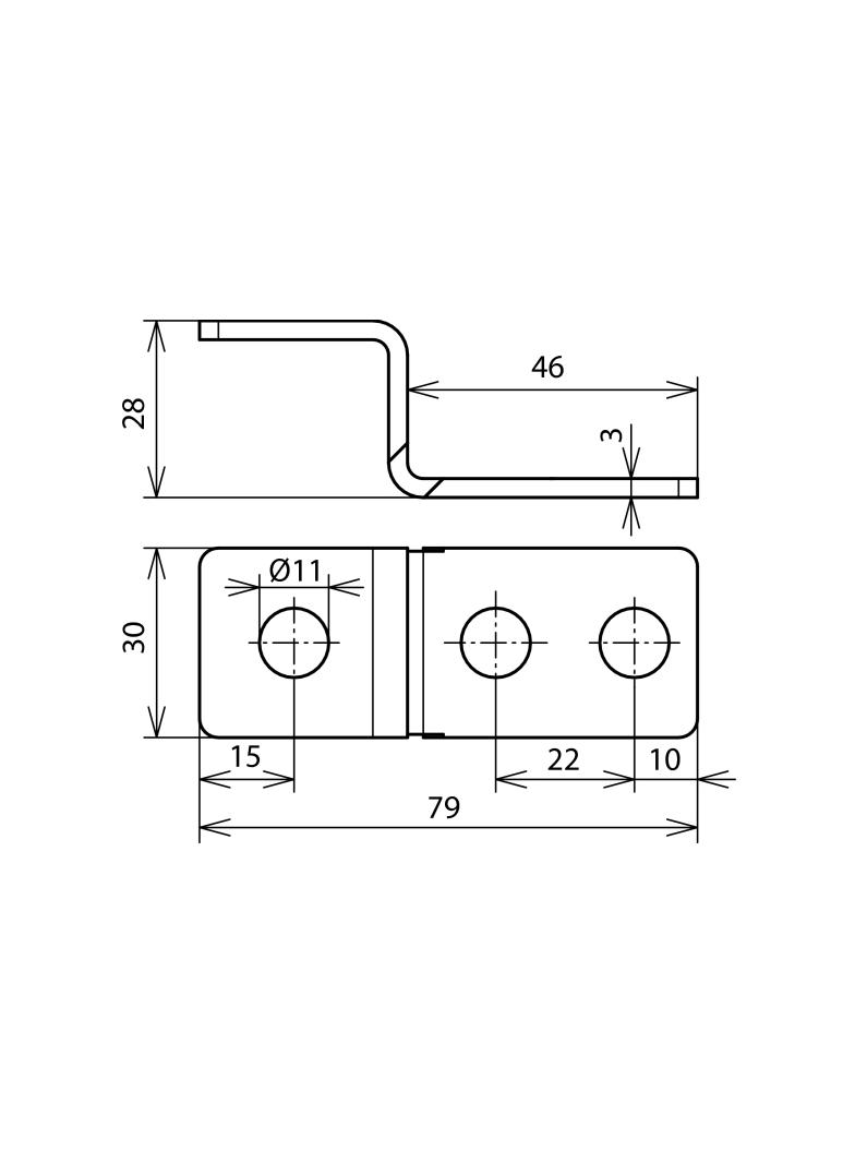 Łącznik bez zacisku KS, St/tZn