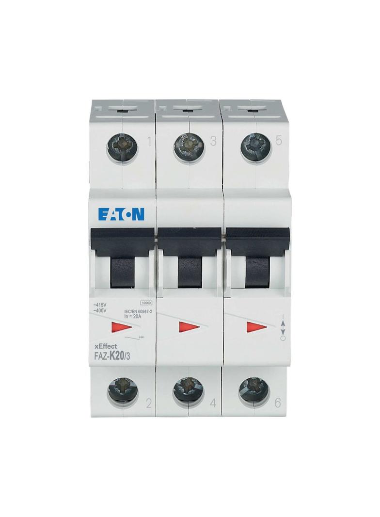 FAZ-K20/3 Wyłącznik nadprądowy 10kA K20A 3P 278912 EATON