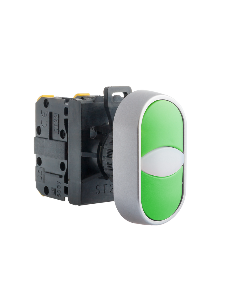 PRZYCISK DWUKLAWISZOWY 1 ROZ 1 ZWIERNY ZIELONO ZIELONY