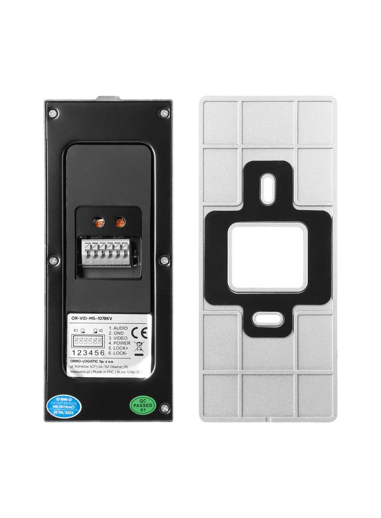 TALOS, zestaw wideodomofonowy jednorodzinny, 4-żyłowy, LCD 7", dotykowy, z gniazdem na kartę pamięci