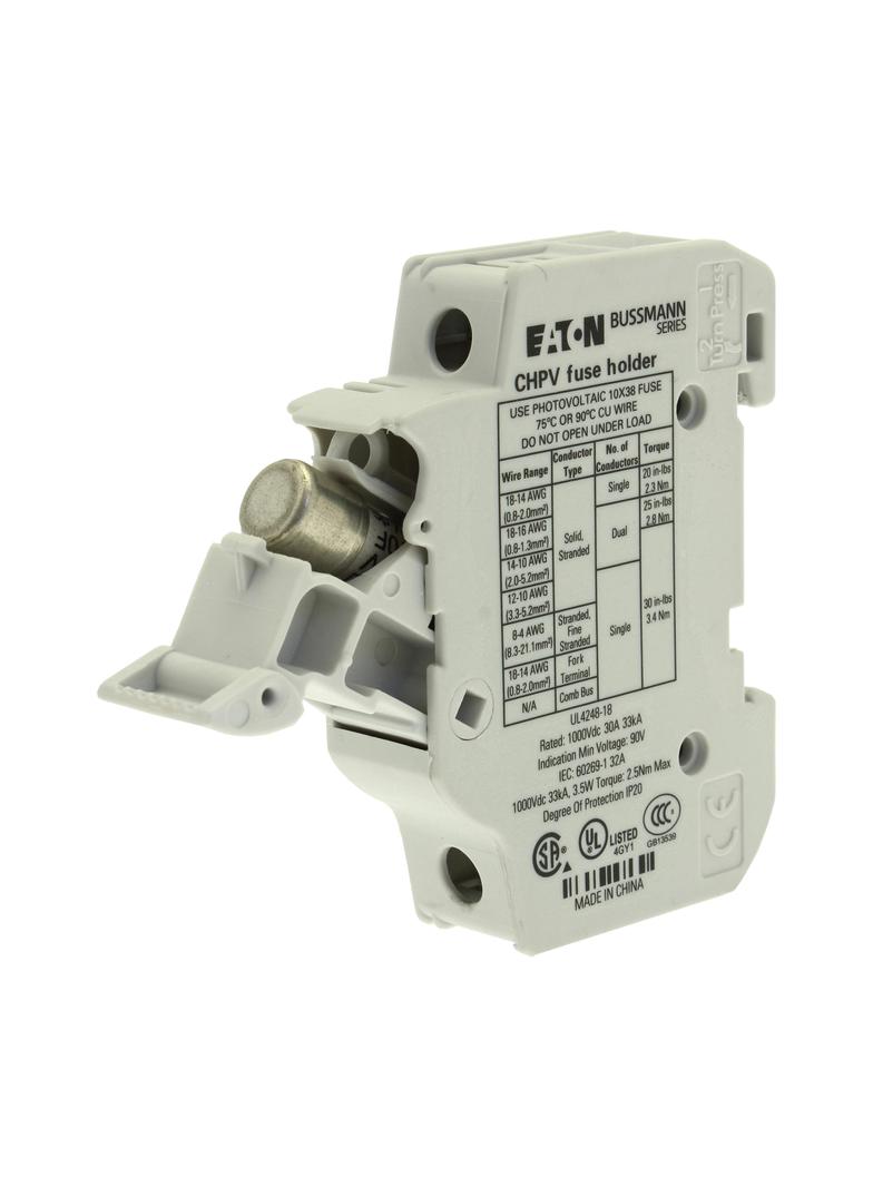 1P MFH For 10x38 gPV fuse with indicator Podstawa wkładki cylindrycznej 10x38 gPV 1P 32A 1000VDC wsk