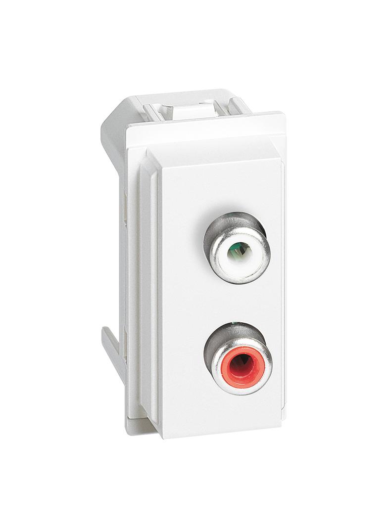 Living Now - Gniazdo Rca - 1 Moduł - Biel Bticino KW4269R LEGRAND