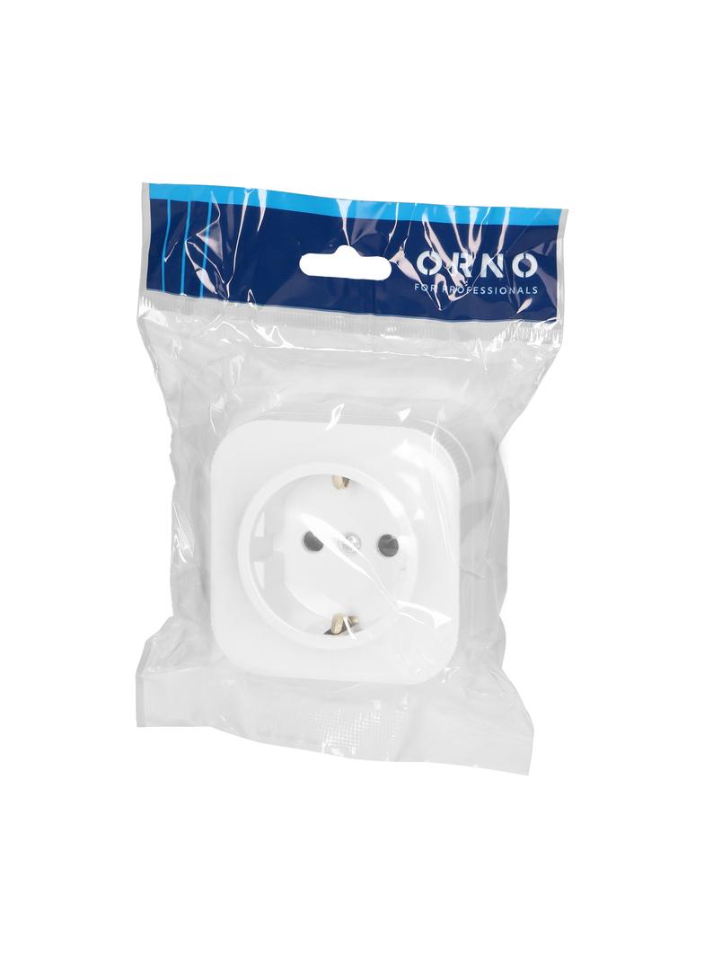 Gniazdo pojedyncze natynkowe ToDo 2P+Z Schuko IP20 biały OR-OE-7205(GS)/W ORNO
