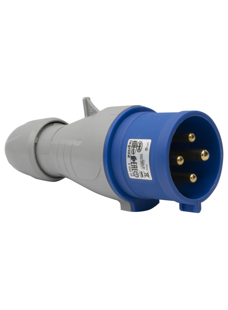 P17 Tempra Pro Wtyczka Przenośna 32A 3P+Z 230V IP44  555235 LEGRAND