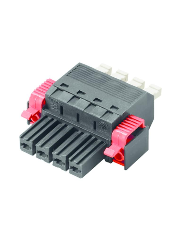 BVFL 7.62HP/04/180F SN BK BX Wtyk PCB (złącze wiązki), 7.62 mm, Liczba biegunów: 4, PUSH IN z aktuatorem /42szt./ 1547530000 WEIDMÜLLER