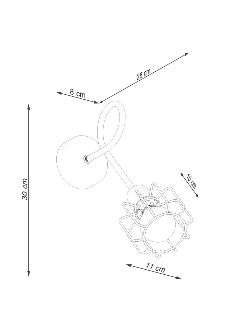 Sollux Kinkiet BELUCI 1S czarny SL.1117