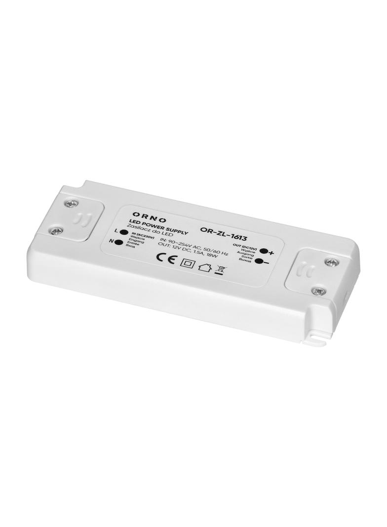 Zasilacz LED 12V DC 18W 1,5A IP20 OR-ZL-1613 ORNO