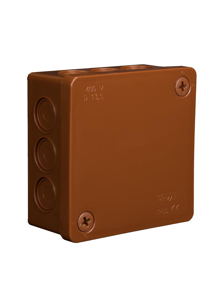 VP-23 Puszka n/t 86x86x40mm IP55 12-wl 2wkr Z-sł. brąZ-023-02 61.132 OPATÓWEK